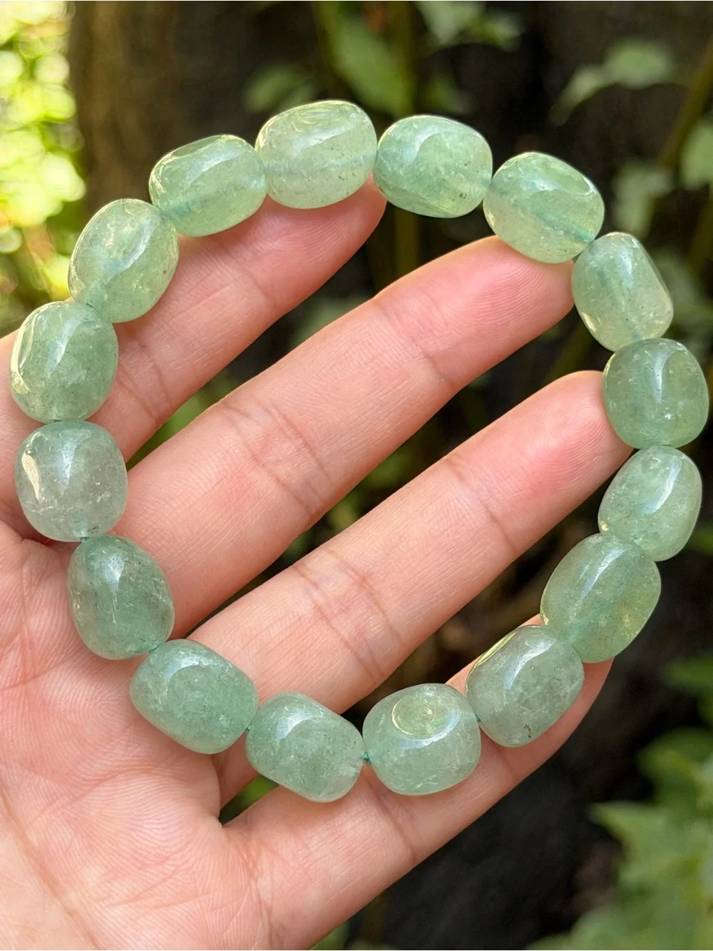 12mm green aventurine crystal gemstone bracelet 2231